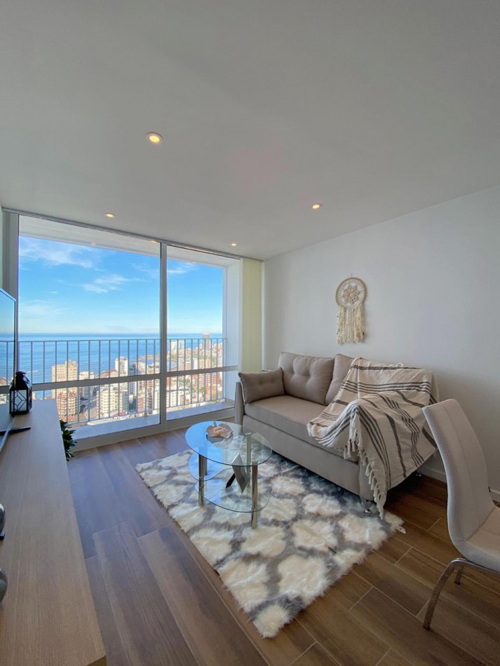 Venta Departamento 2 ambientes a la calle con balcon y vista al mar, edificio Havana