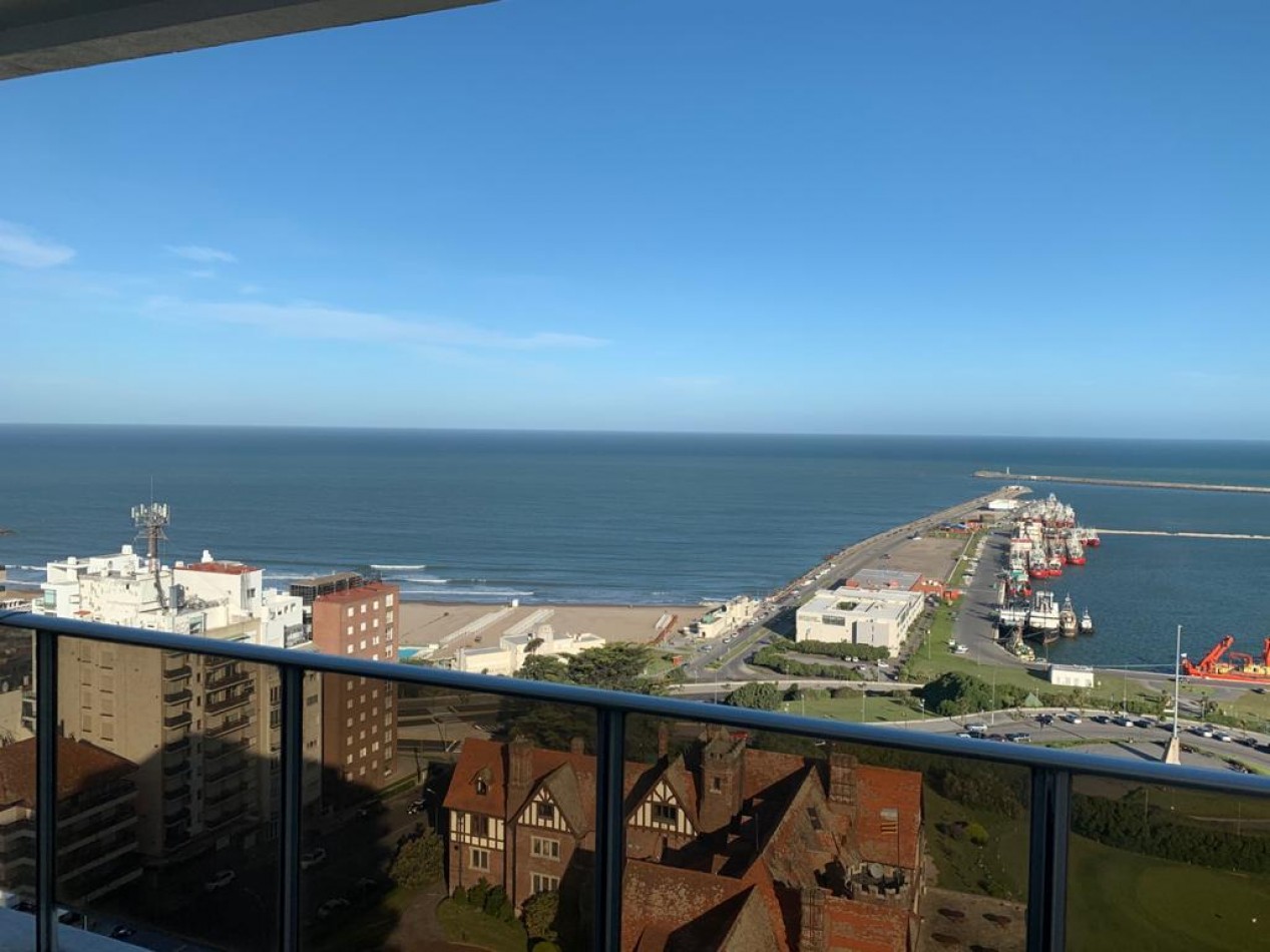 Departamento 4 Amb con vista al mar y cochera doble playa grande